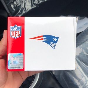 New England Patriots silver watch